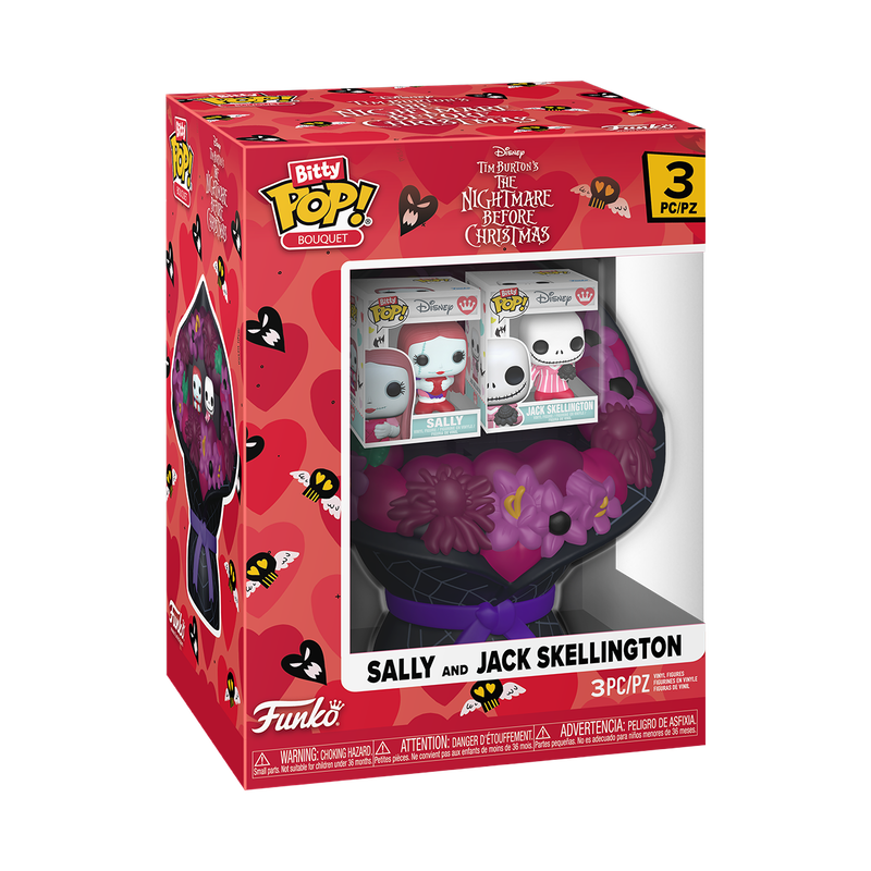 Bitty Pop! Bouquet Sally & Jack Skellington (Valentine)