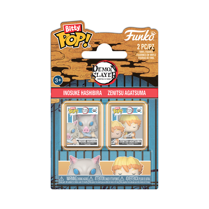 Bitty Pop! Inosuke Hashibira & Zenitsu Agatsuma 2-Pack