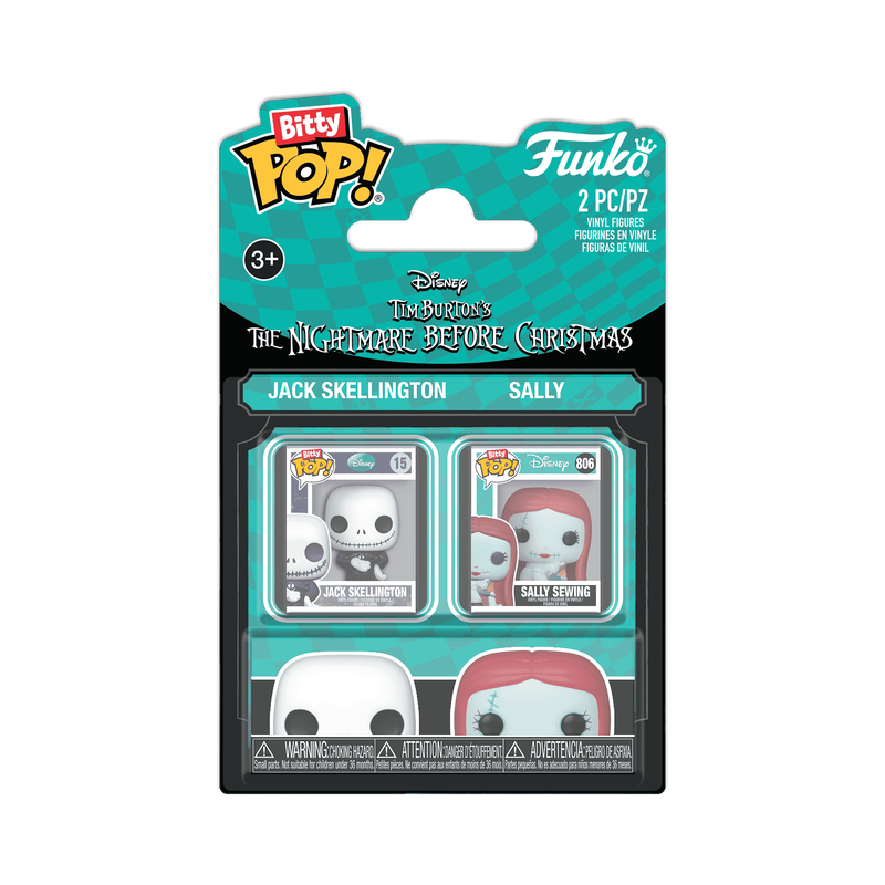Bitty Pop! Jack Skellington & Sally Sewing 2-Pack