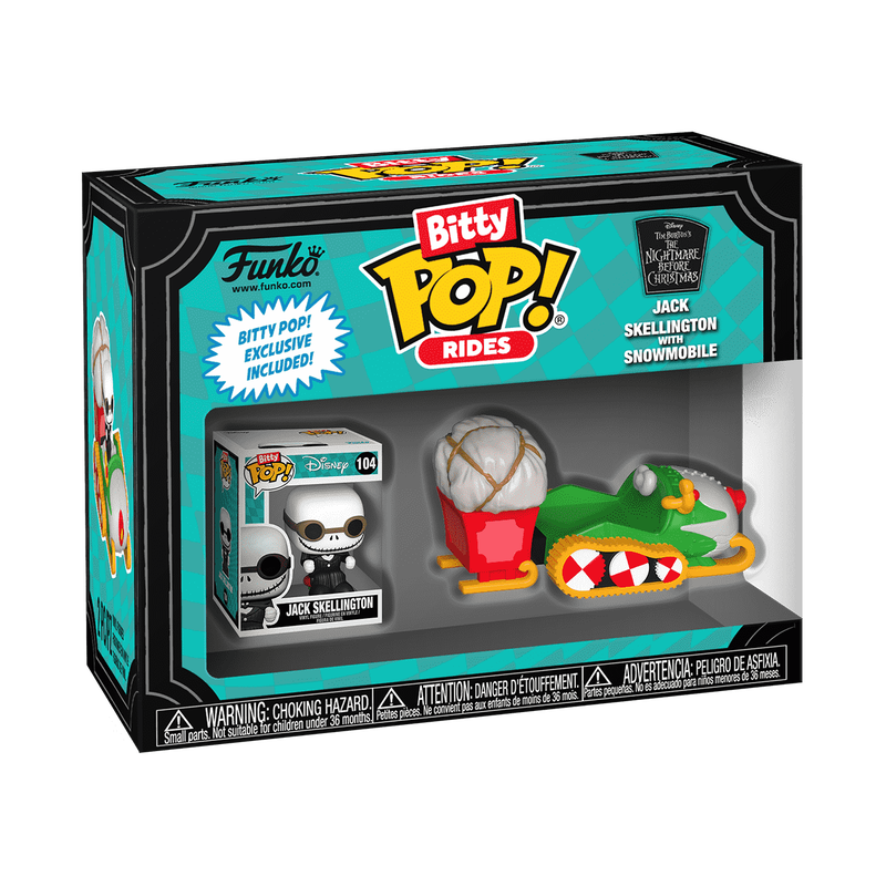 Bitty Pop! Rides Jack Skellington with Snowmobile