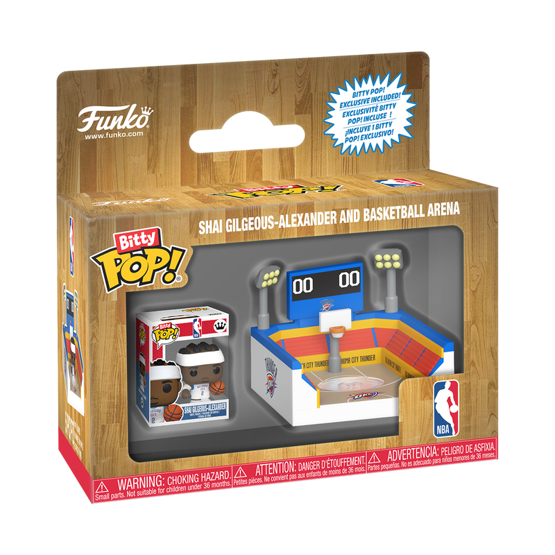 Bitty Pop! Towns Shai Gilgeous-Alexander & Basketball Arena