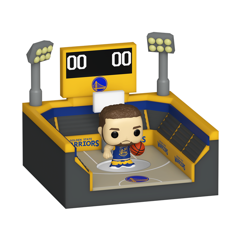 Bitty Pop! Towns Stephen Curry & Basketball Arena