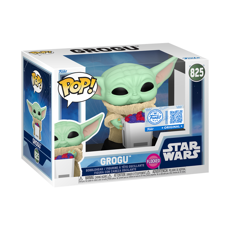 Grogu with Snack (Flocked) #825