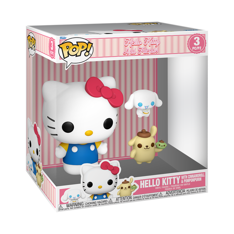 Jumbo Hello Kitty with Cinnamoroll & Pompompurin 3pc