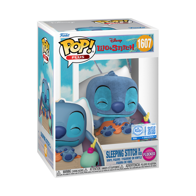 Sleeping Stitch in Box (Flocked) #1607
