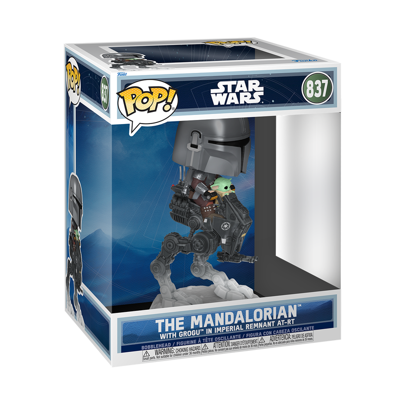 Rides Deluxe The Mandalorian with Grogu in Imperial Remnant AT-RT #837