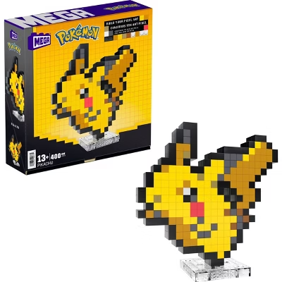 MEGA Pokémon Pikachu Building Toy Kit (400 Pieces) Retro Set