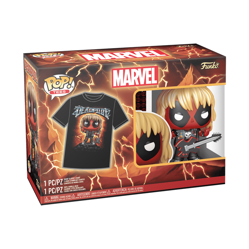 Deadpool Funko and T-Shirt Medium