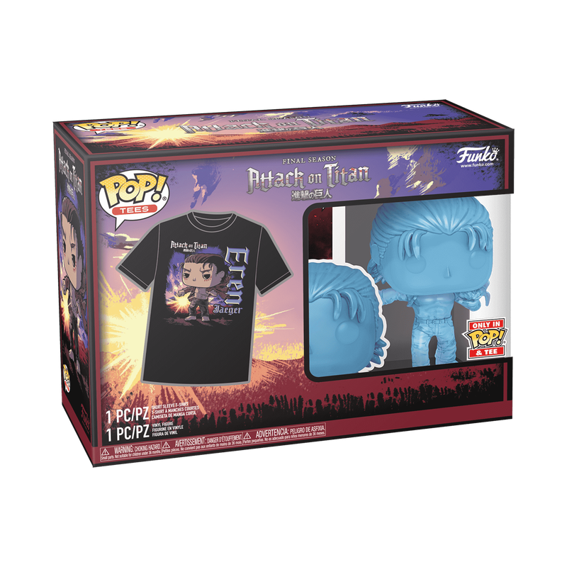 Attack on Titan Funko and T-Shirt Small