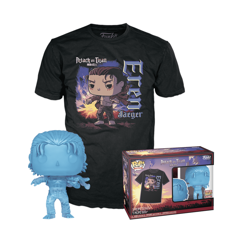 Attack on Titan Funko and T-Shirt Small