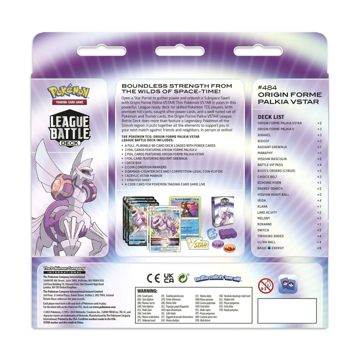 Pokemon TCG League Battle Deck Palkia V Star