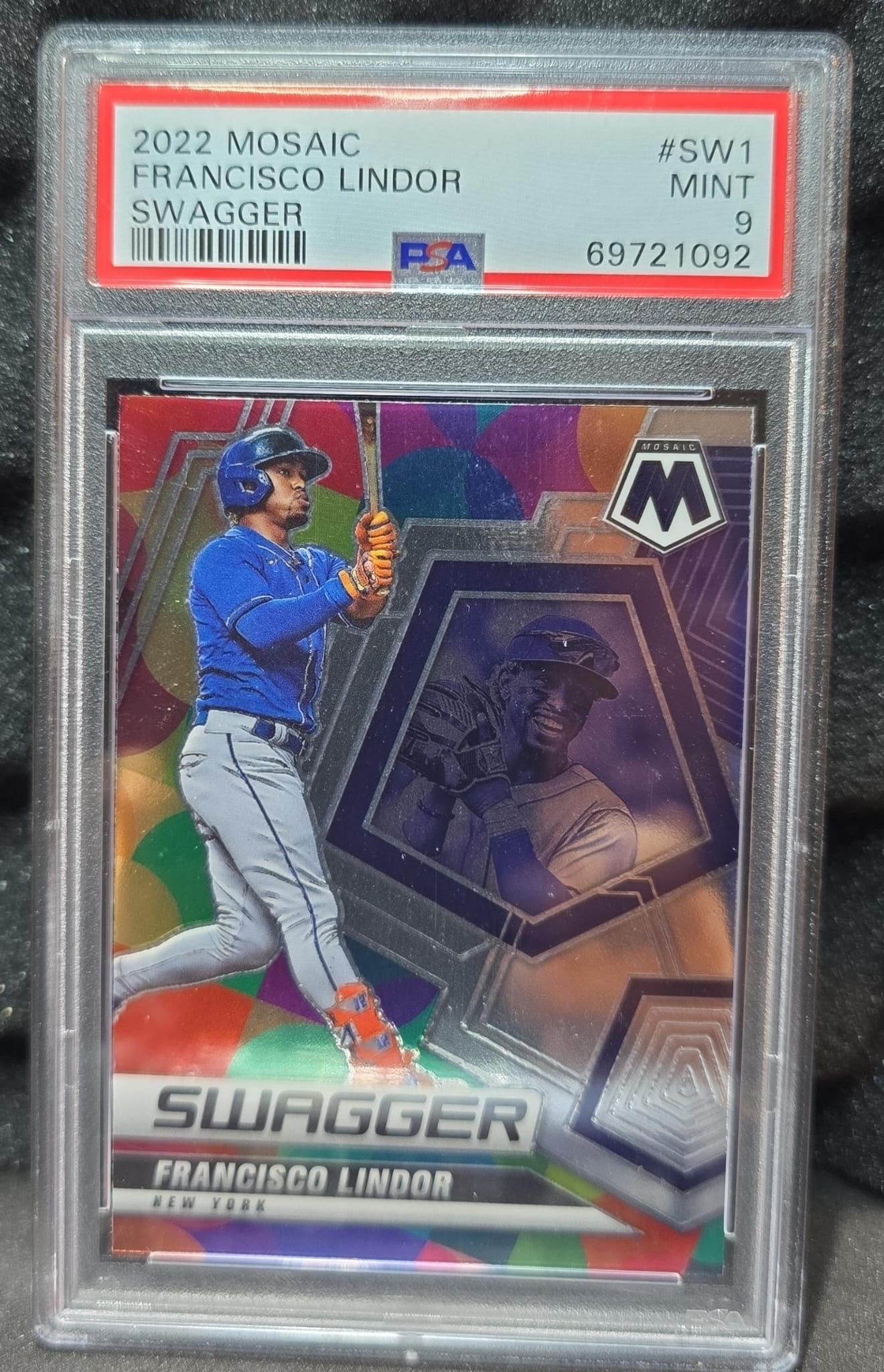 Francisco Lindor Mosaic 2022 PSA 9