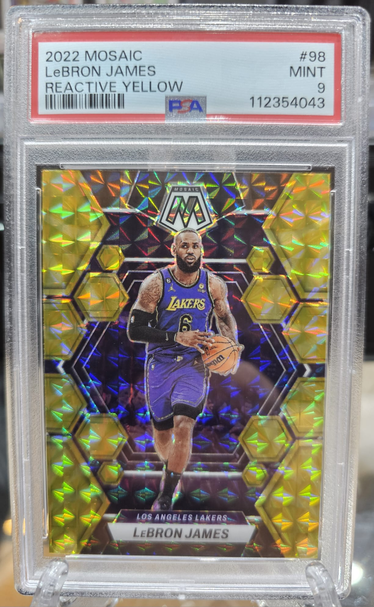 Lebron James 2022 Mosaic PSA 9