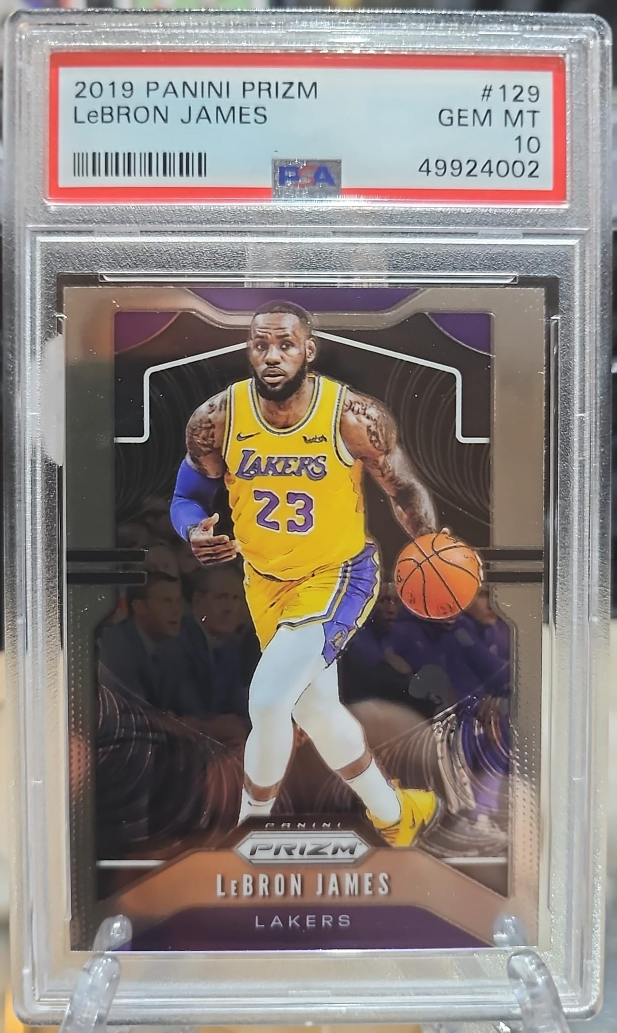 Lebron James 2019 Panini Prizm PSA 10