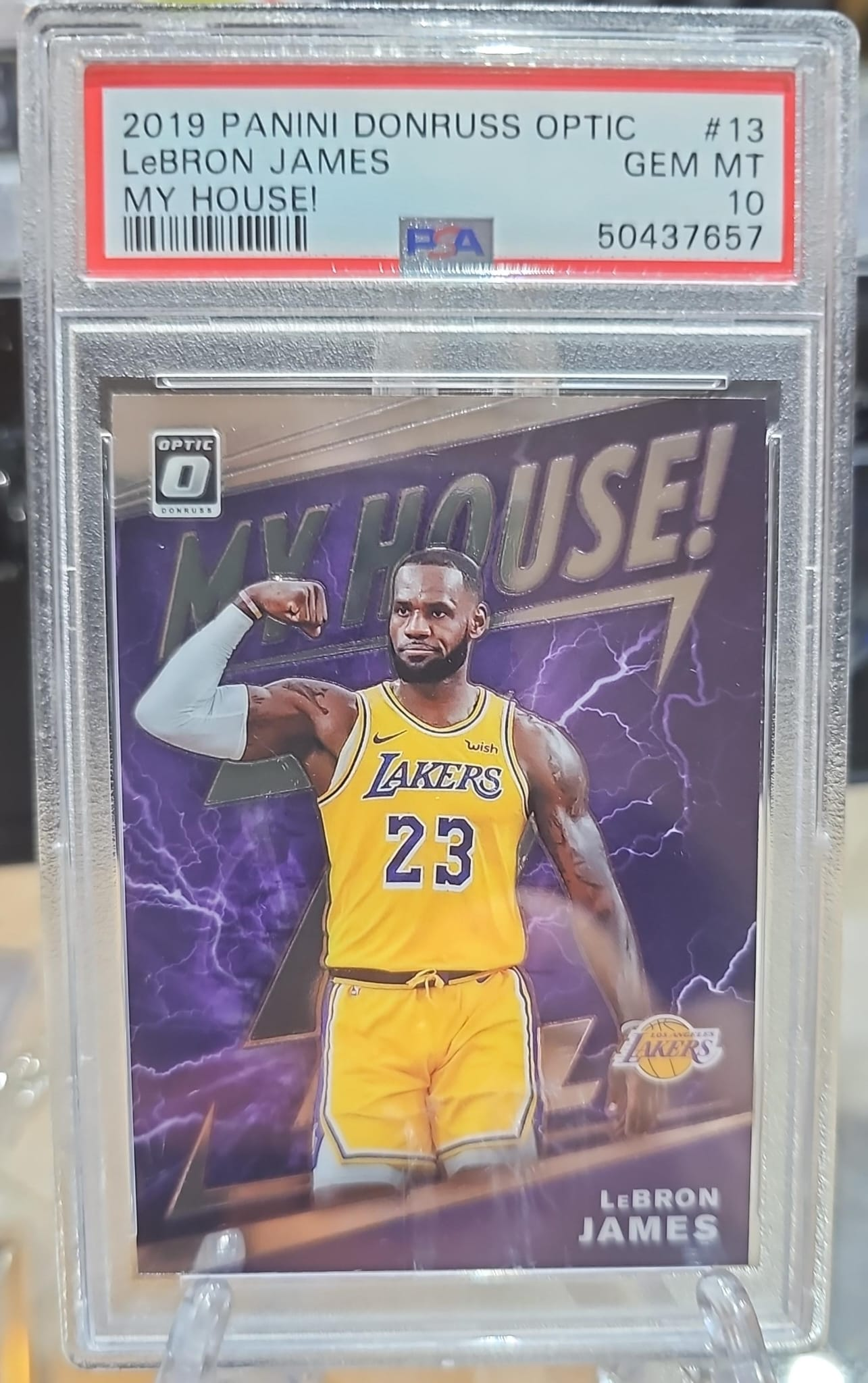 Lebron James 2019 Panini Donruss PSA 10