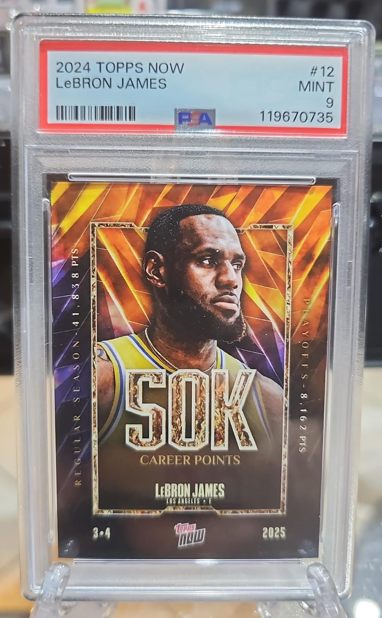 Lebron James 2024 Topps Now PSA 9