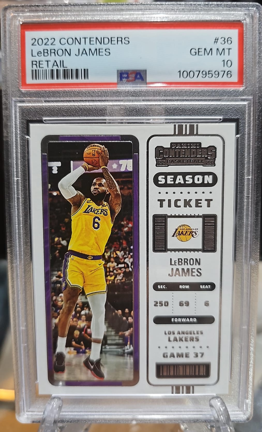 Lebron James 2022 Panini Contenders PSA 10