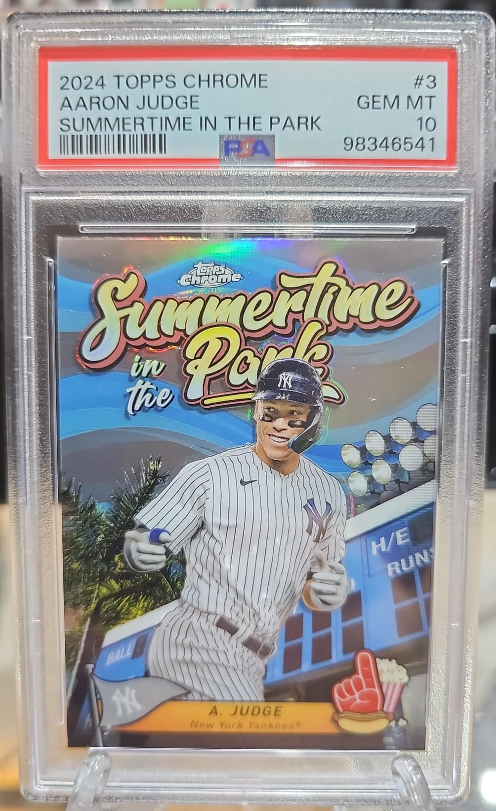 Aaron Judge 2024 Topps Chrome PSA 10