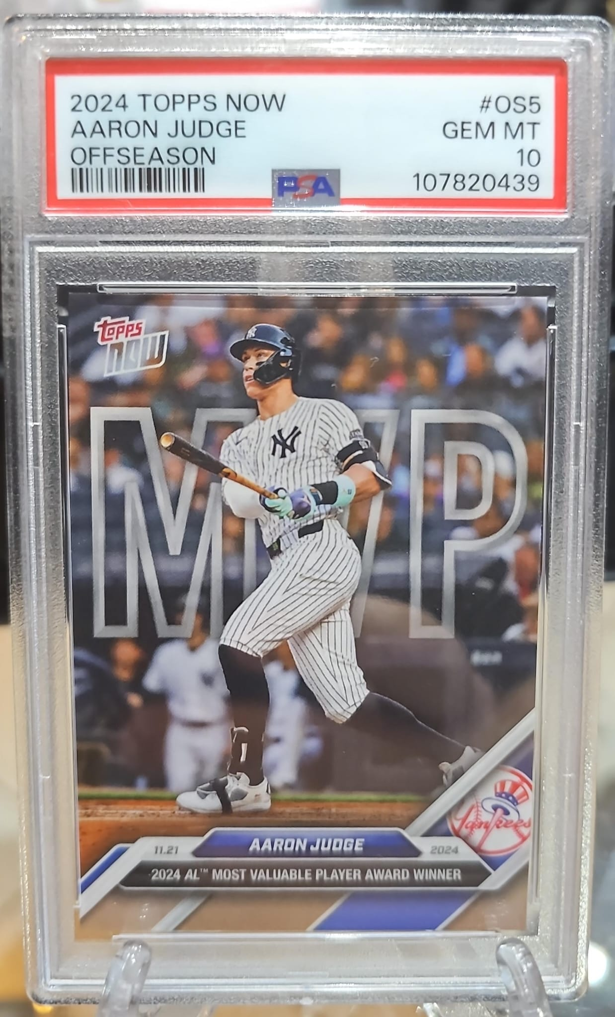 Aaron Judge 2024 Topps Now PSA 10