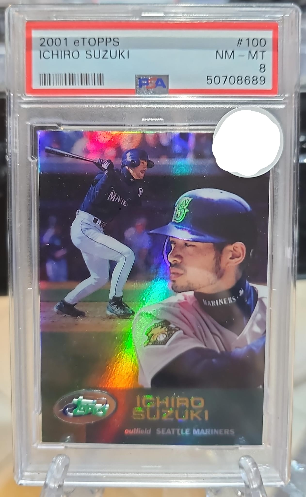 Ichiro Suzuki 2001 eTopps PSA 8