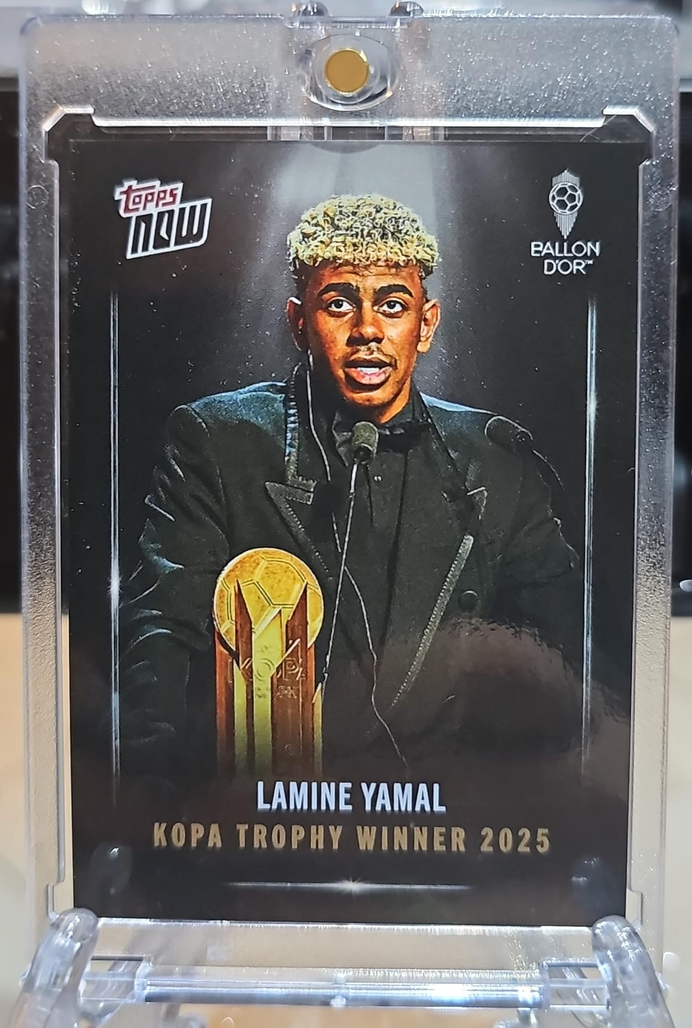 Lamine Yamal 2025 Topps Now Kopa Trophy Winner