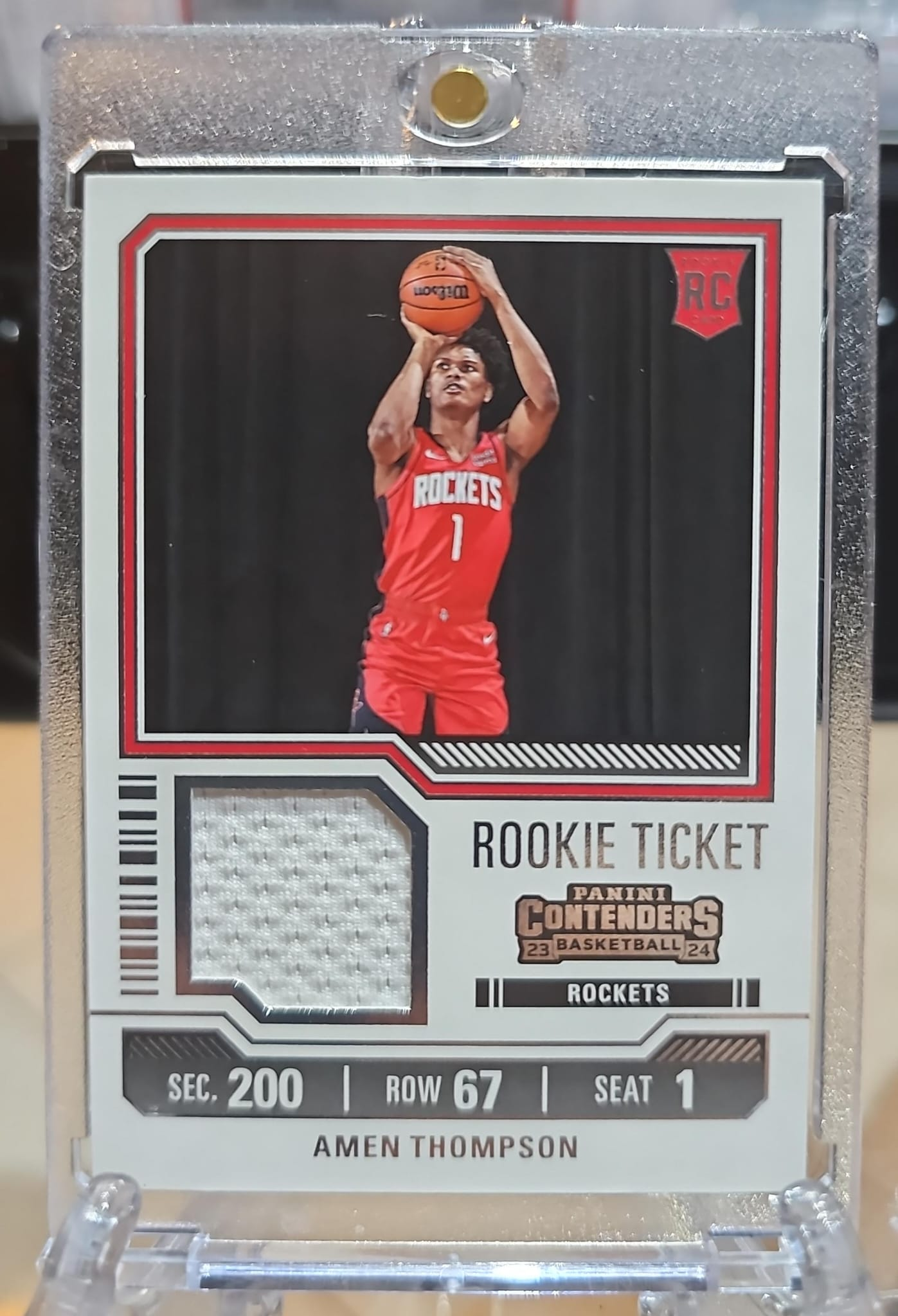 Amen Thompson Panini Comntenders RC