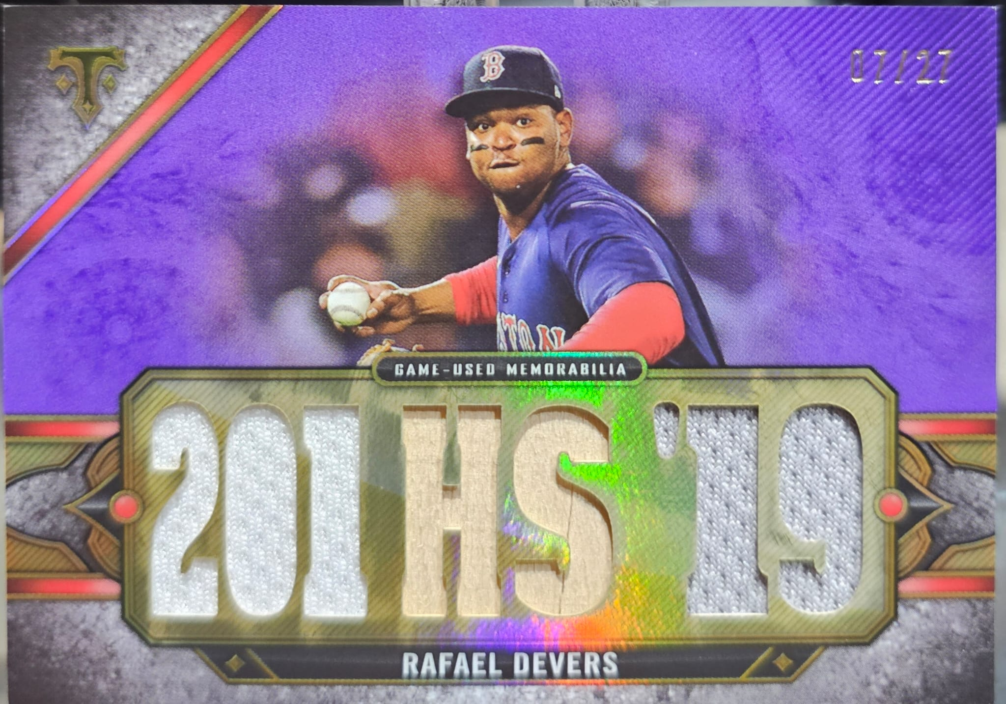 Rafael Devers 2024 Topps Triple Threads Relic Card