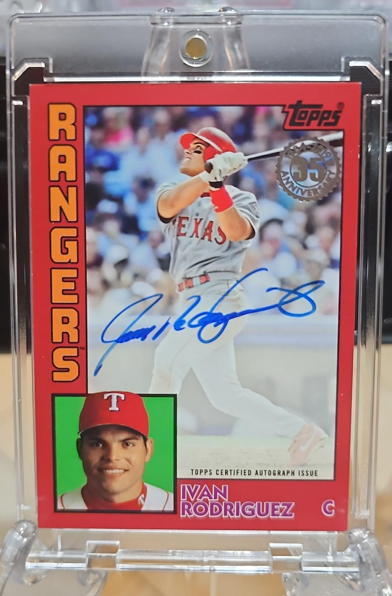 Ivan Rodriguez 2019 Topps 35th Anniversary Auto