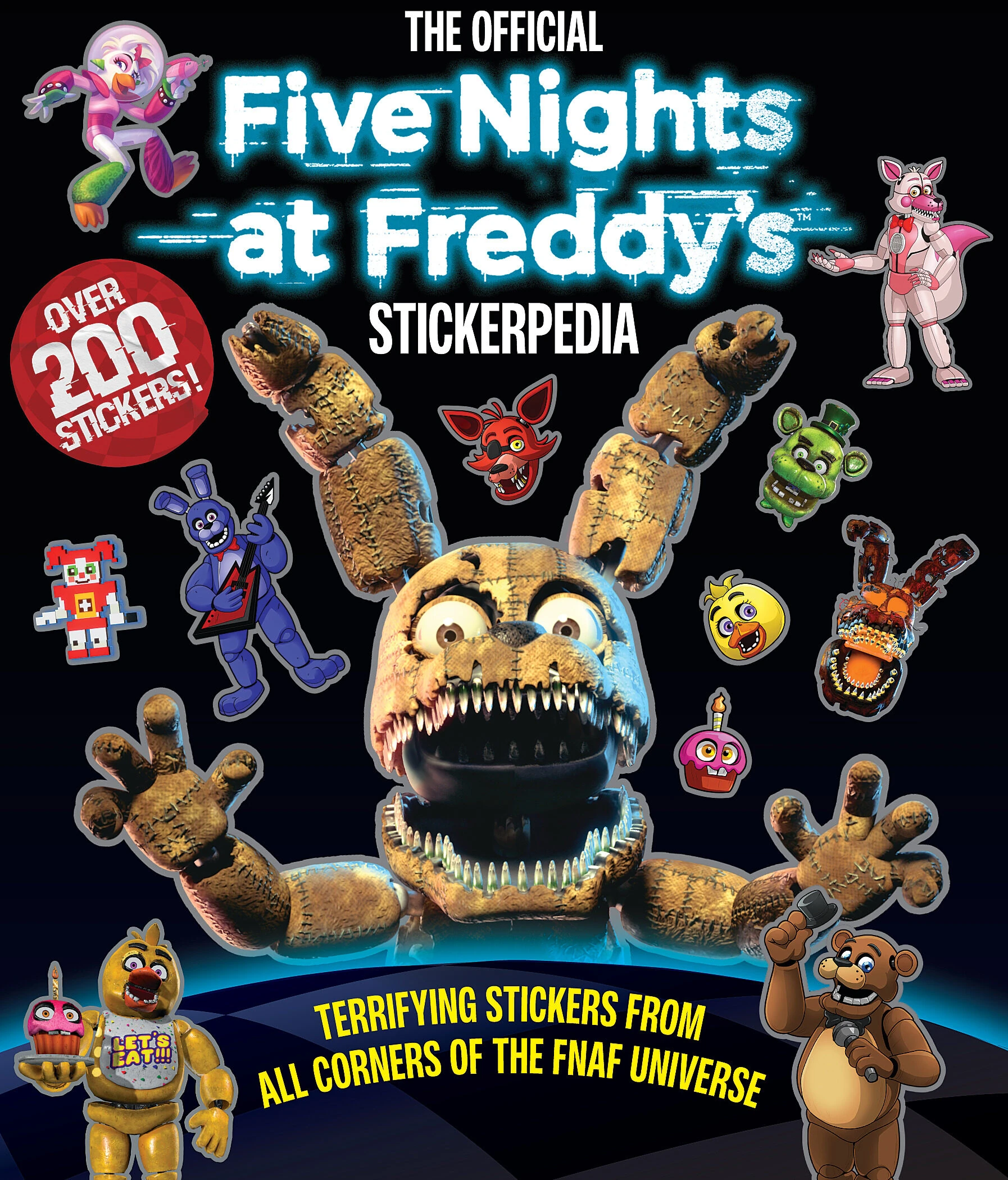The Offical Five Night at Freddys Stickerpedia 200+Stickers