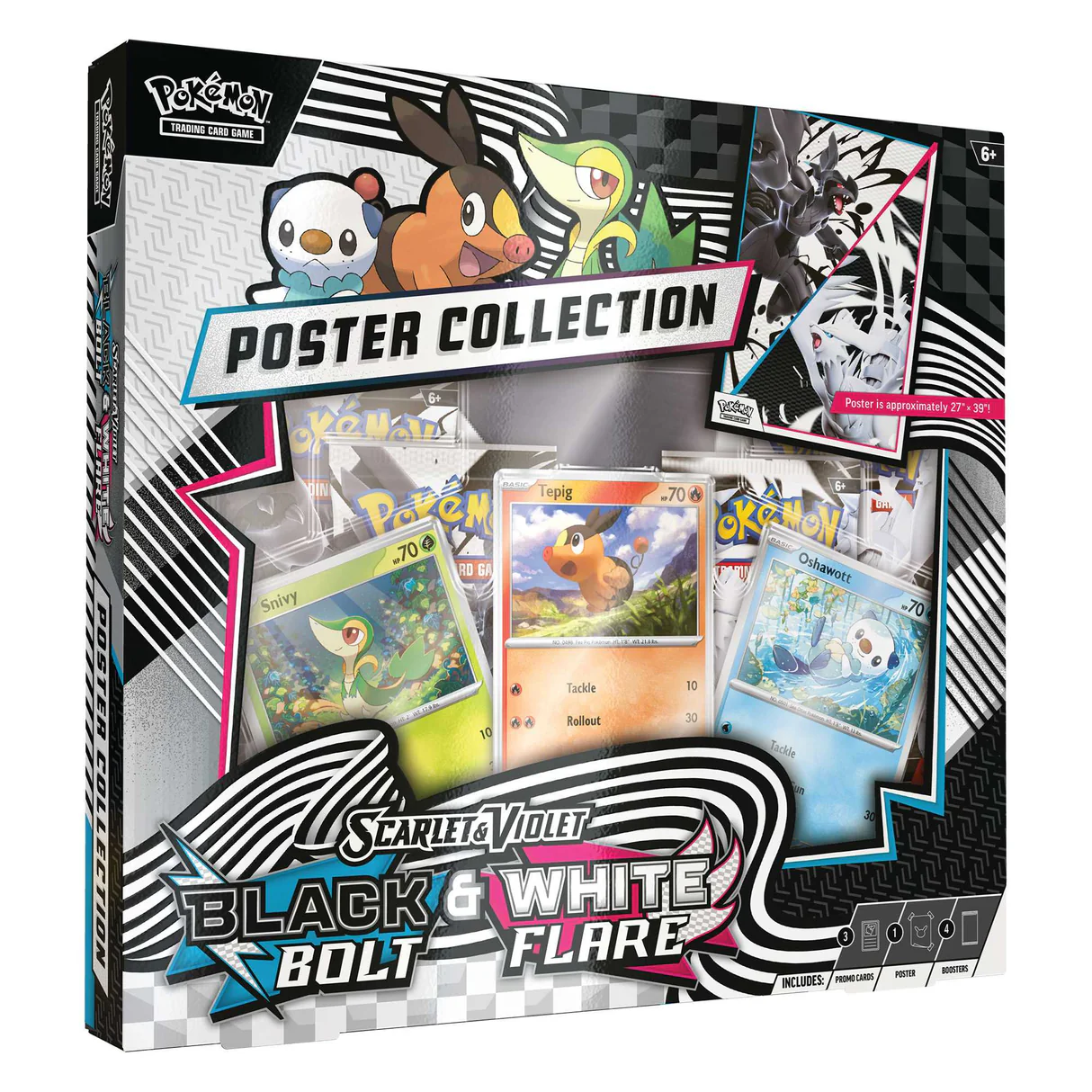 Pokemon Black Bolt and White Flare Poster Collection